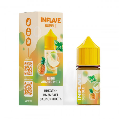 INFLAVE BUBBLE Дыня ананас мята 30мl. 2%